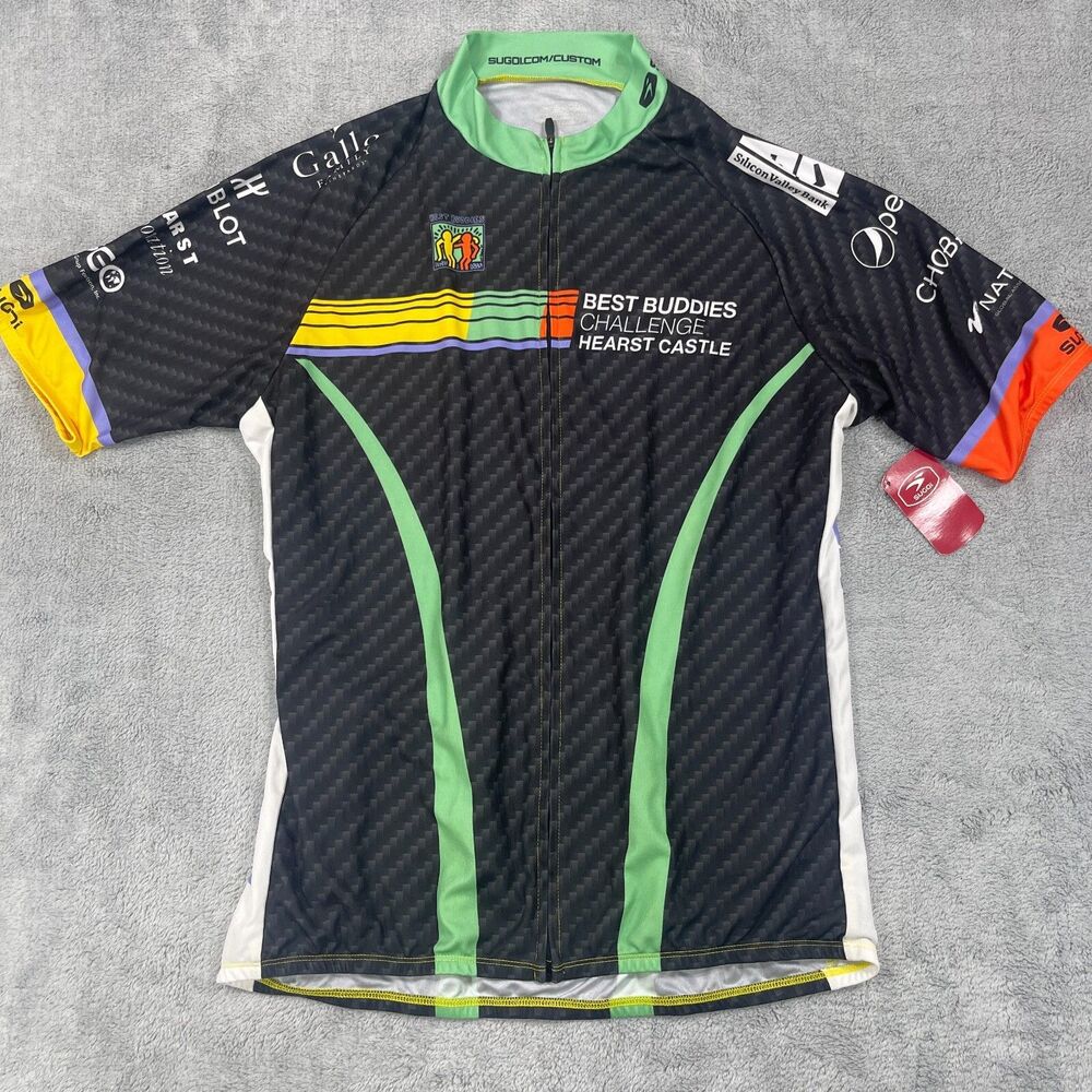 Sugoi Cycling Evolution Jersey Mens 2XL Black Buddies Challenge Keith Haring